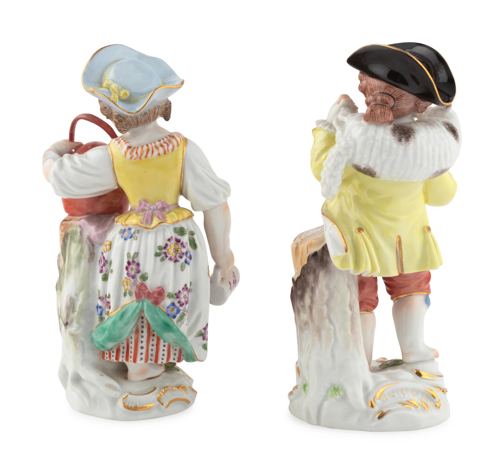 Two Meissen Porcelain Figures