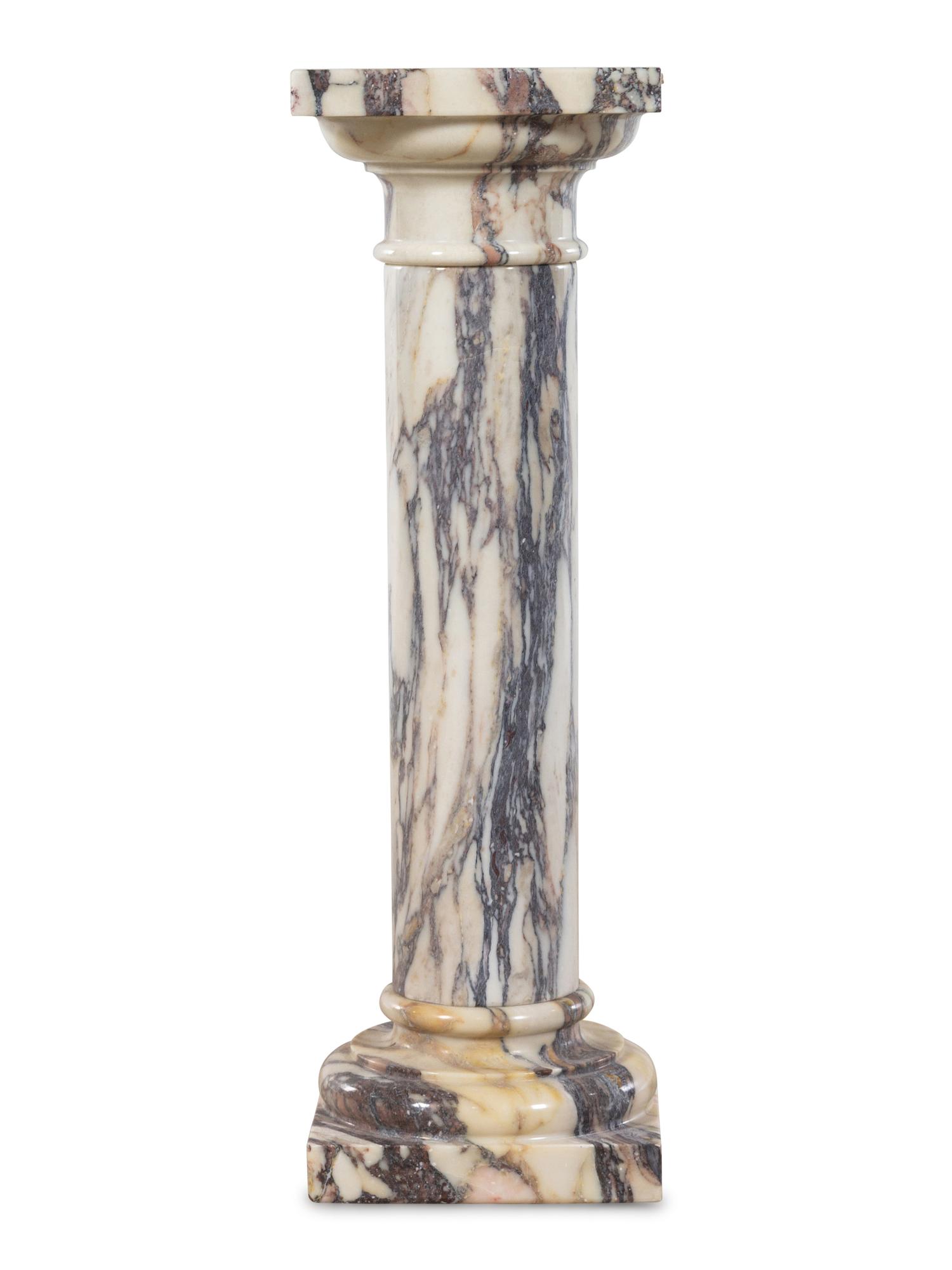 A Calacata Marble Pedestal