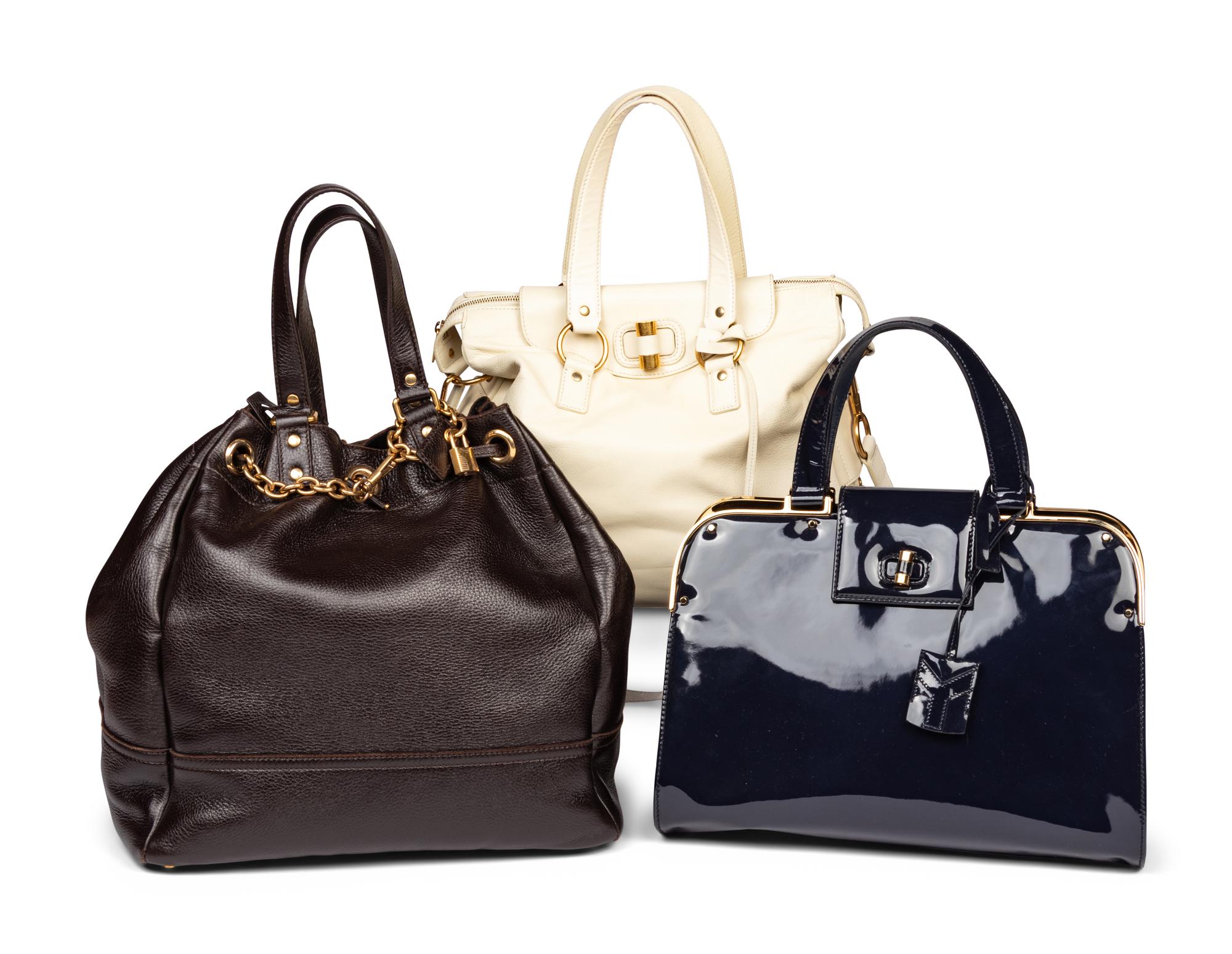 Yves Saint Laurent Rive Gauche, Three Leather Bags