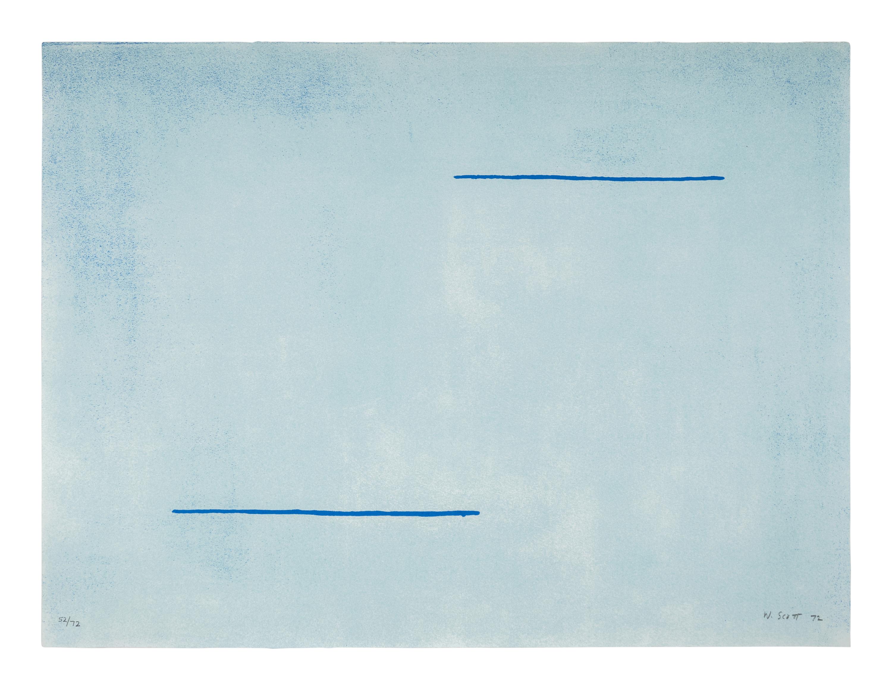 Equals and Blue Field (two prints from A Poem for Alexander ), 1972