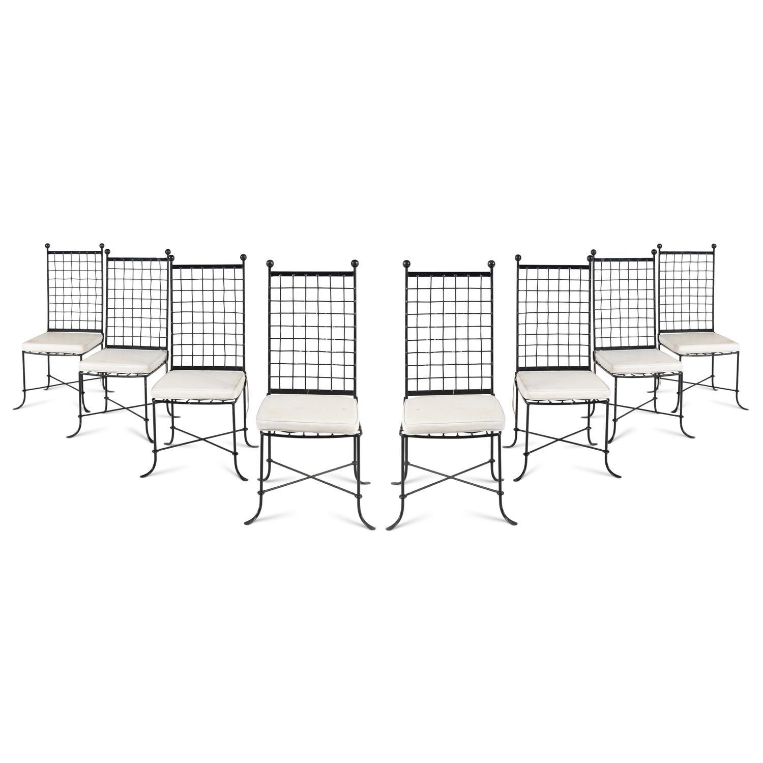 A Painted Metal Fifteen-Piece Garden Suite