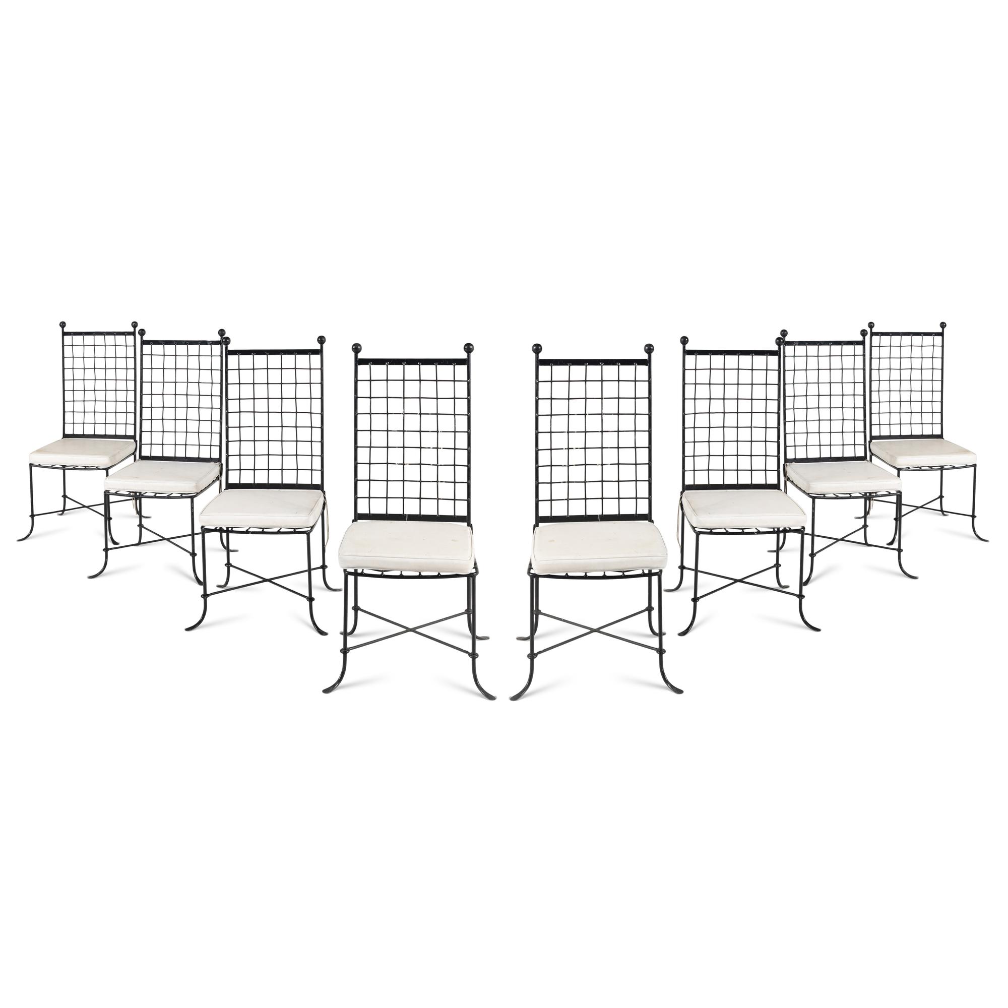 A Painted Metal Fifteen-Piece Garden Suite