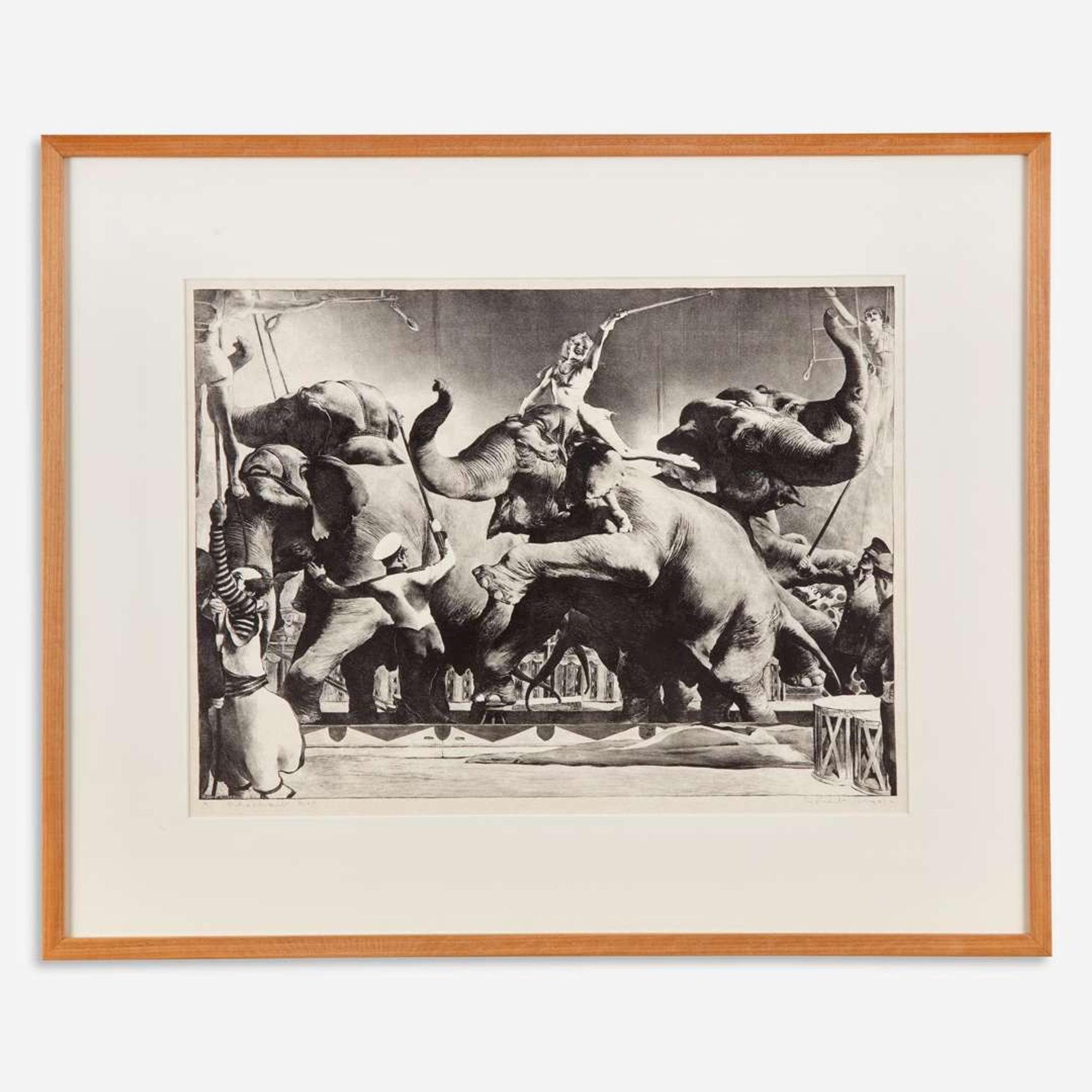 Robert Riggs (American, 1896–1970) Elephant Act