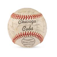 A Group of Two 1973 Chicago Cubs Team Signed Autograph Baseballs