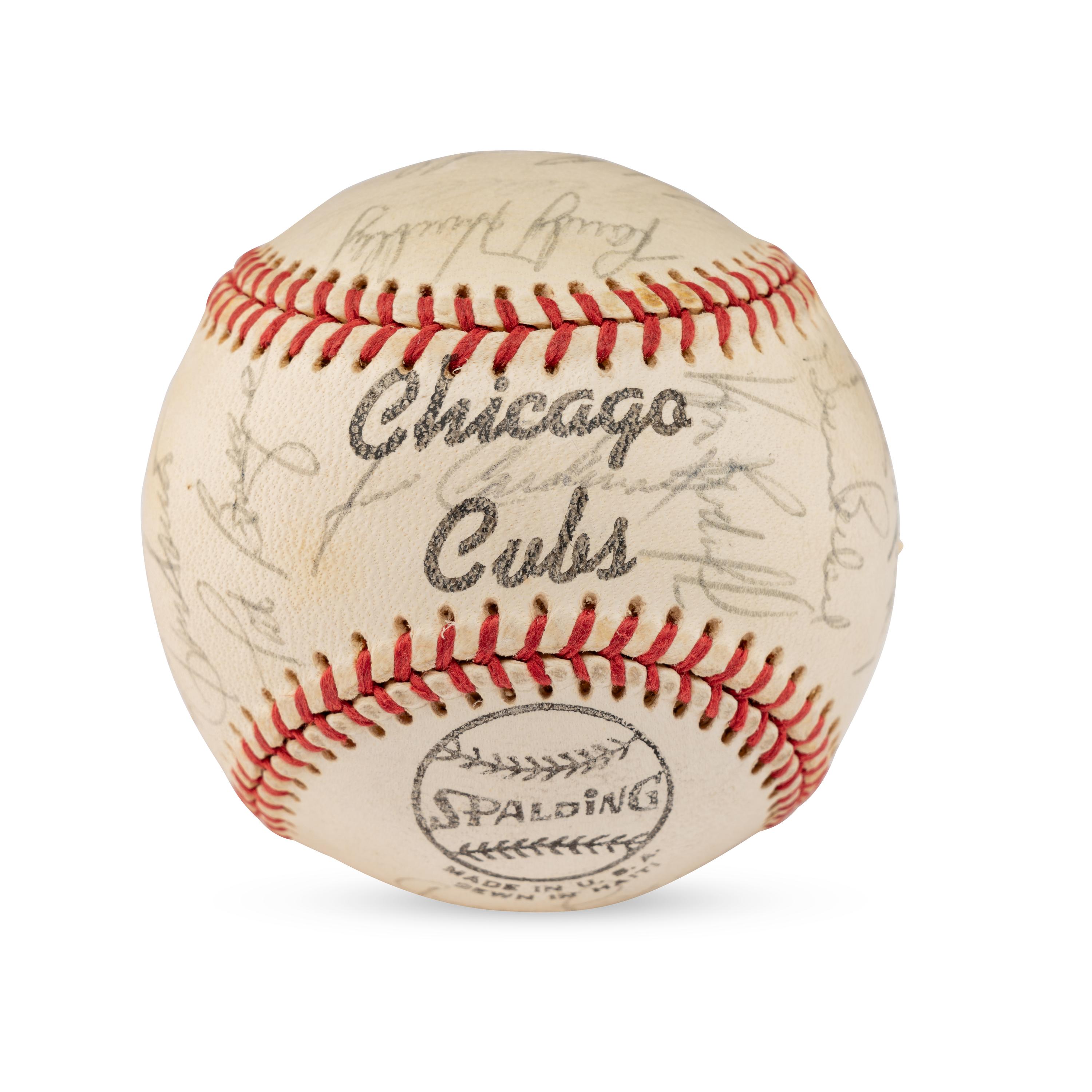 A Group of Two 1973 Chicago Cubs Team Signed Autograph Baseballs