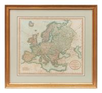 Three Historic Maps: New Map of Europe from The Latest Authorities, 1811, Delaware from the Belt Authorities, 1796, North Carolina published by J.H. Colton & Co.,
