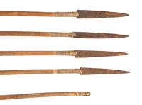 Sioux Beaded Hide Bowcase and Quiver, with Bow and Arrows