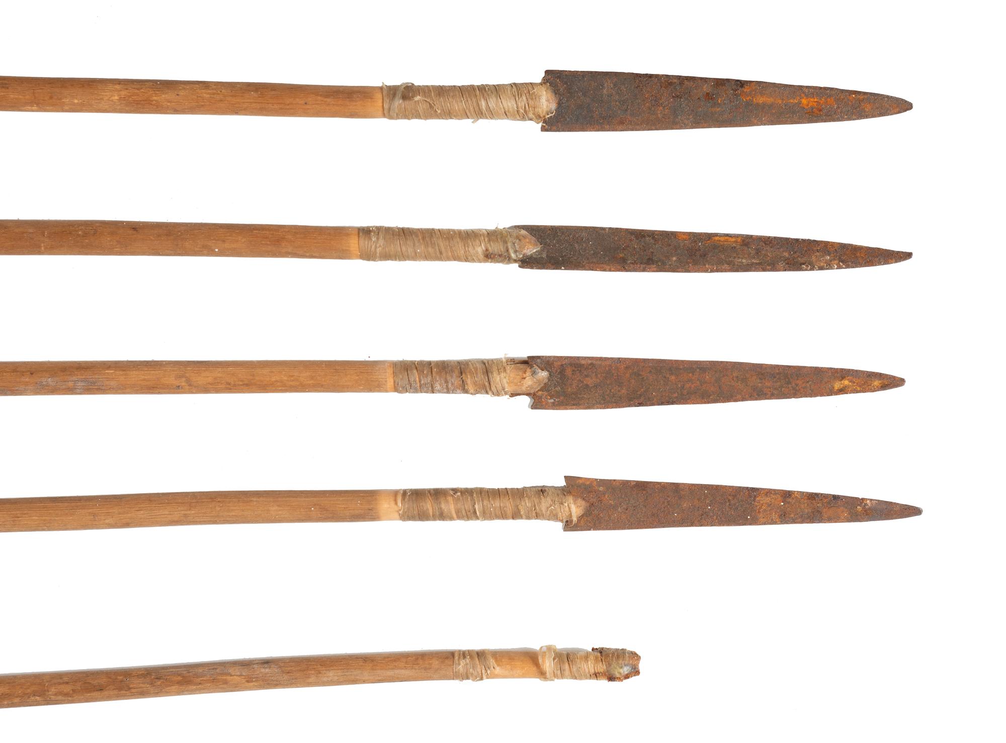 Sioux Beaded Hide Bowcase and Quiver, with Bow and Arrows