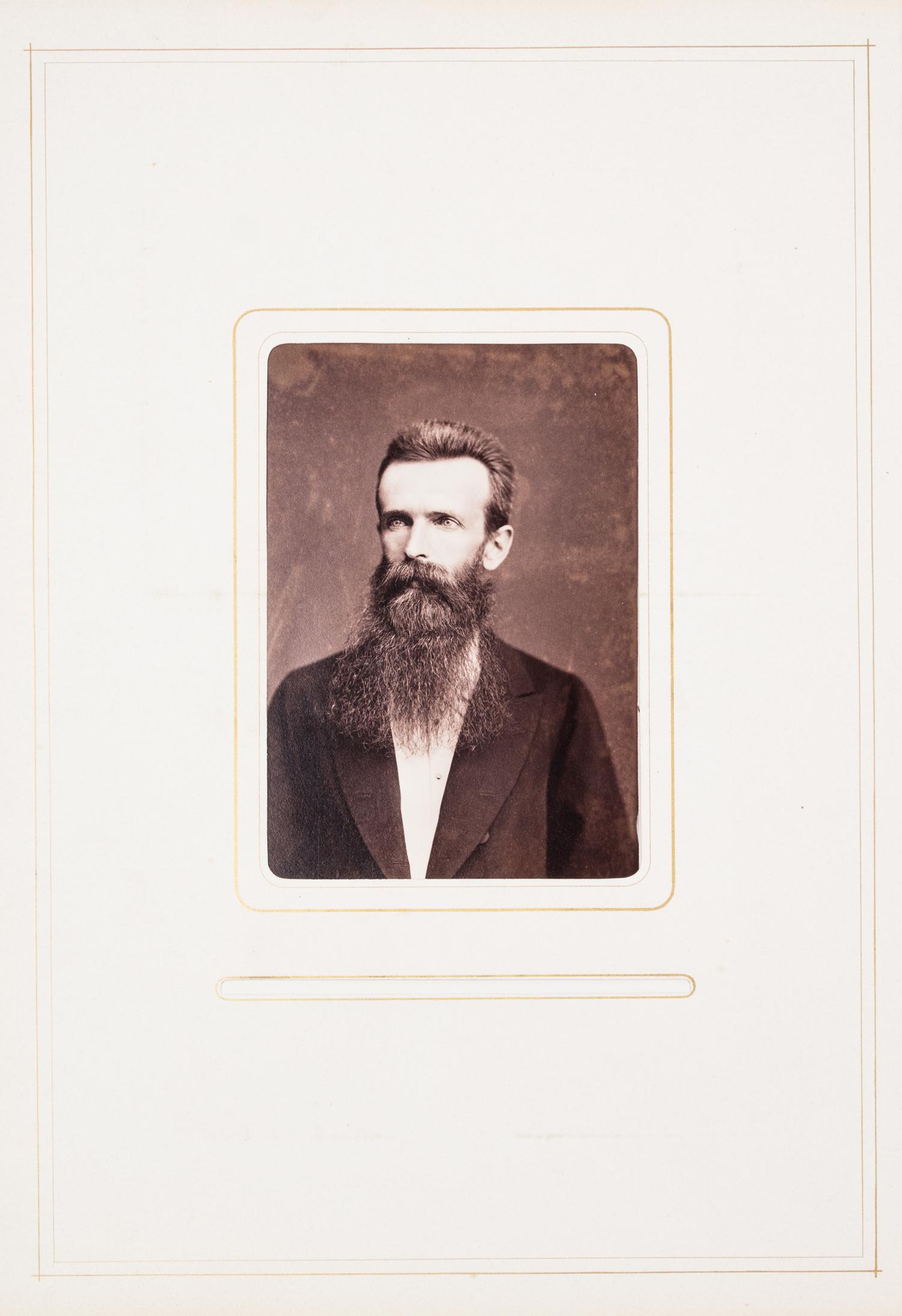 (PHOTO ALBUM) Seiner Excellenz dem hochwohlgebornen.. [Commemorative Album...] Liev, November, 1876. Folio, finely bound album.