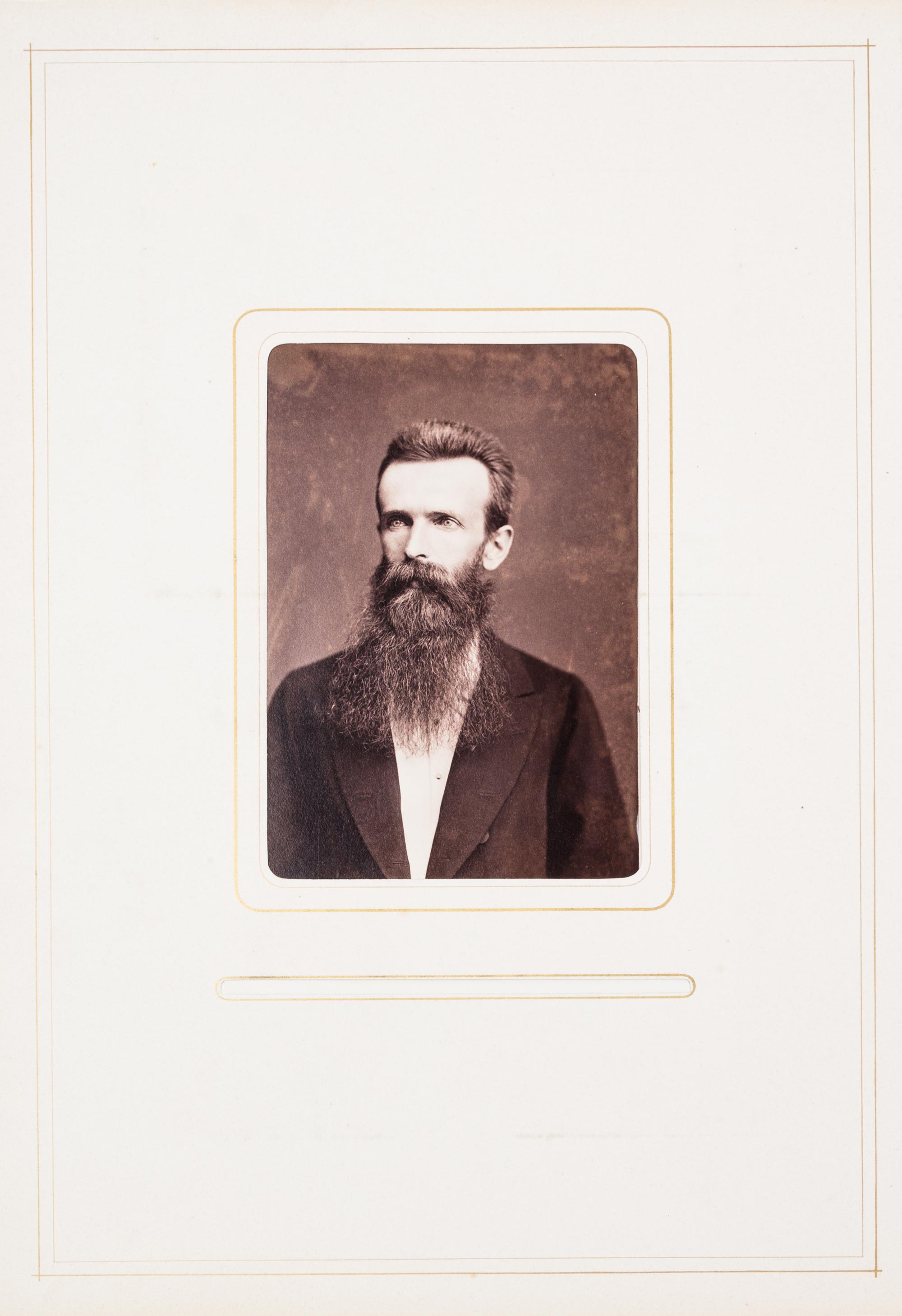 (PHOTO ALBUM) Seiner Excellenz dem hochwohlgebornen.. [Commemorative Album...] Liev, November, 1876. Folio, finely bound album.