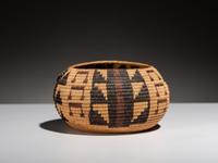 Mono Lake Paiute Polychrome Basket