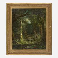 Robert B. Hopkin (American, 1832-1909) Through the Trees
