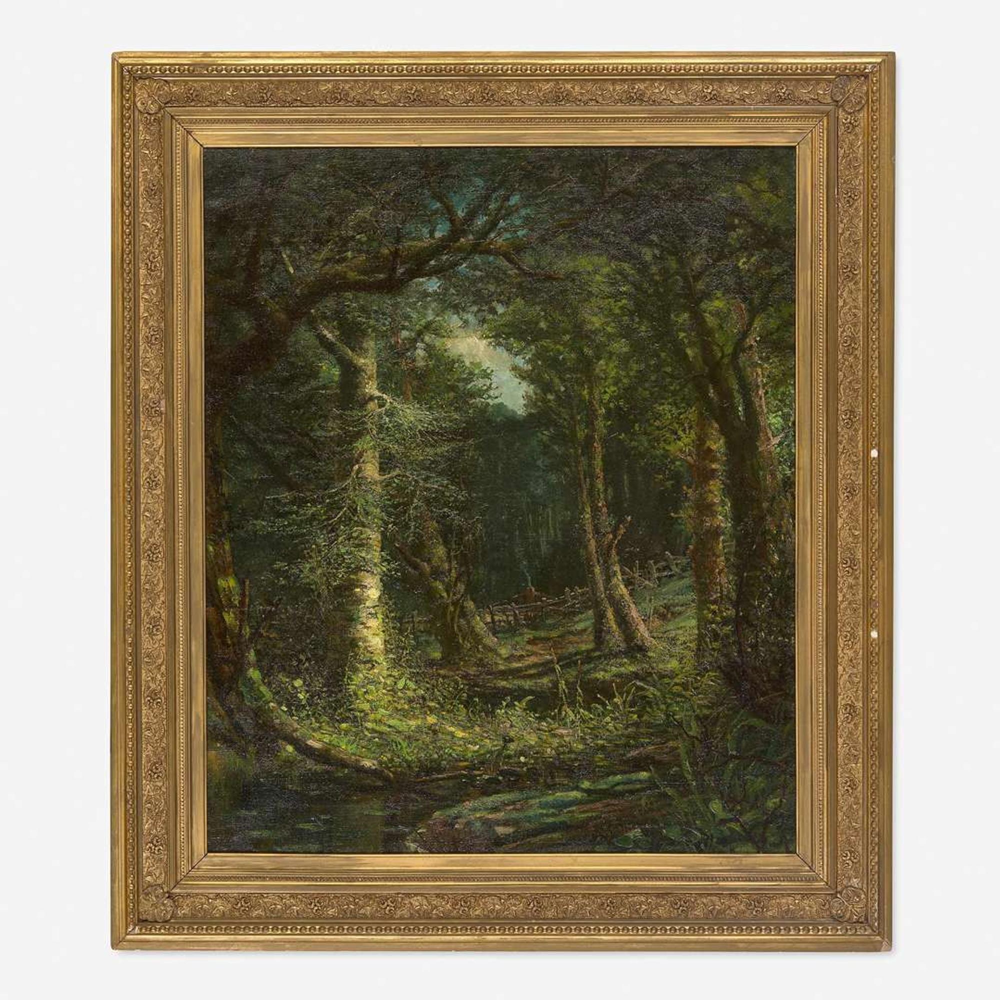 Robert B. Hopkin (American, 1832-1909) Through the Trees