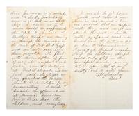 [CIVIL WAR - NAVY]. A group of 2 documents written by Officer Edward Potter with Vicksburg and Forts Philip & Jackson content, comprising: