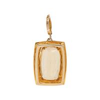 YELLOW GOLD AND CITRINE PENDANT