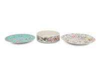 Three Chinese Famille Rose Porcelain Articles
