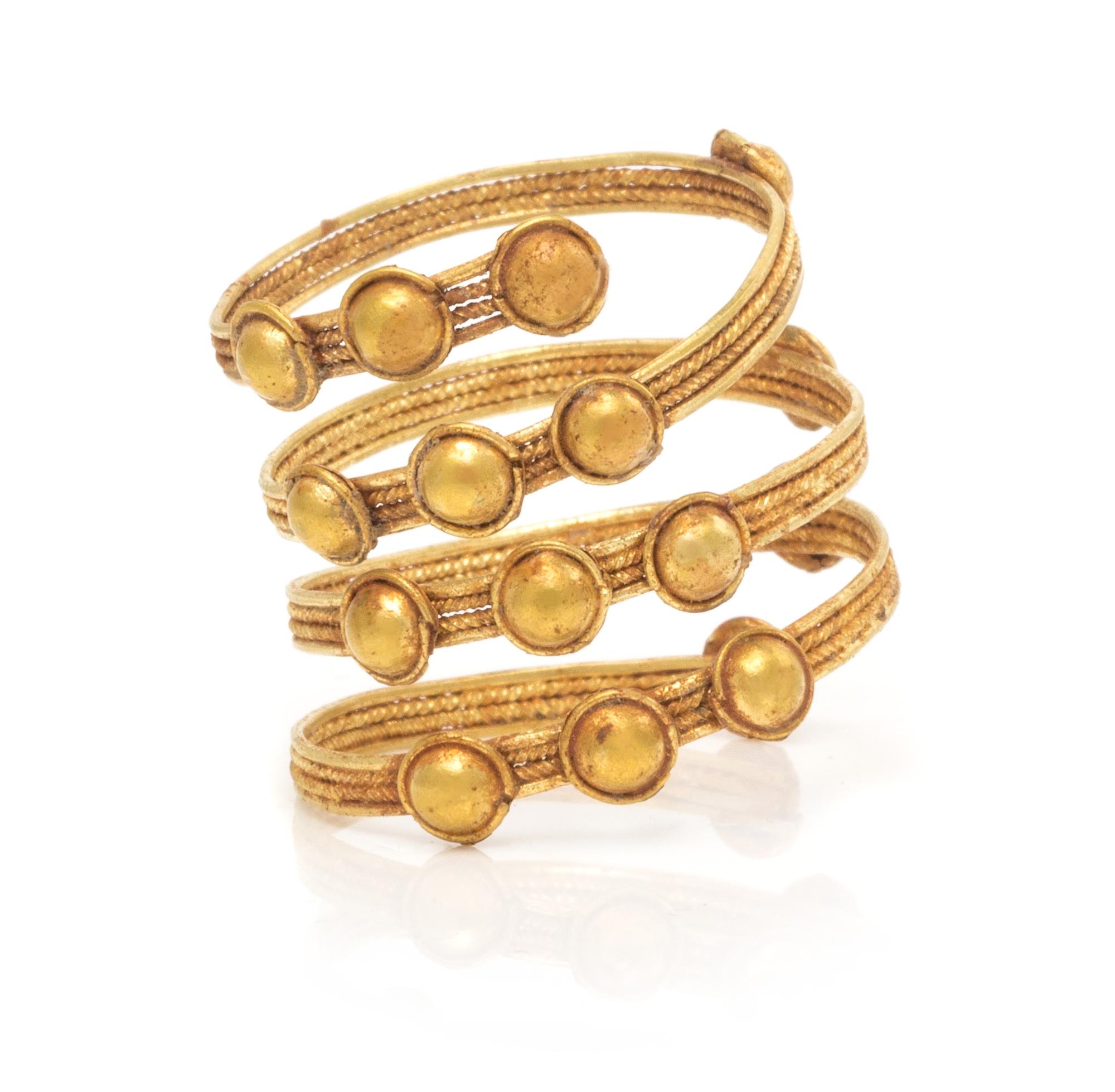 A Possibly Ancient Textured Multi Band Ring. 2.50 dwts.