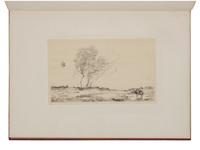 COROT, Jean-Baptiste-Camille (1796-1875). CAUBIGNY, Charles-François (1817-1878). L'Album contemporain, collection de dessins et croquis des meilleurs artistes... . Paris: Au Siege de la Societé Iconographique, 1873.