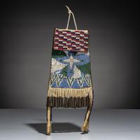 Apache Beaded Hide Strike-a-Light Bag