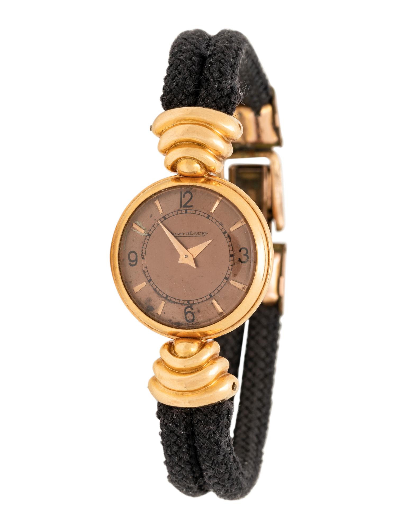 JAEGER-LECOULTRE, YELLOW GOLD WATCH
