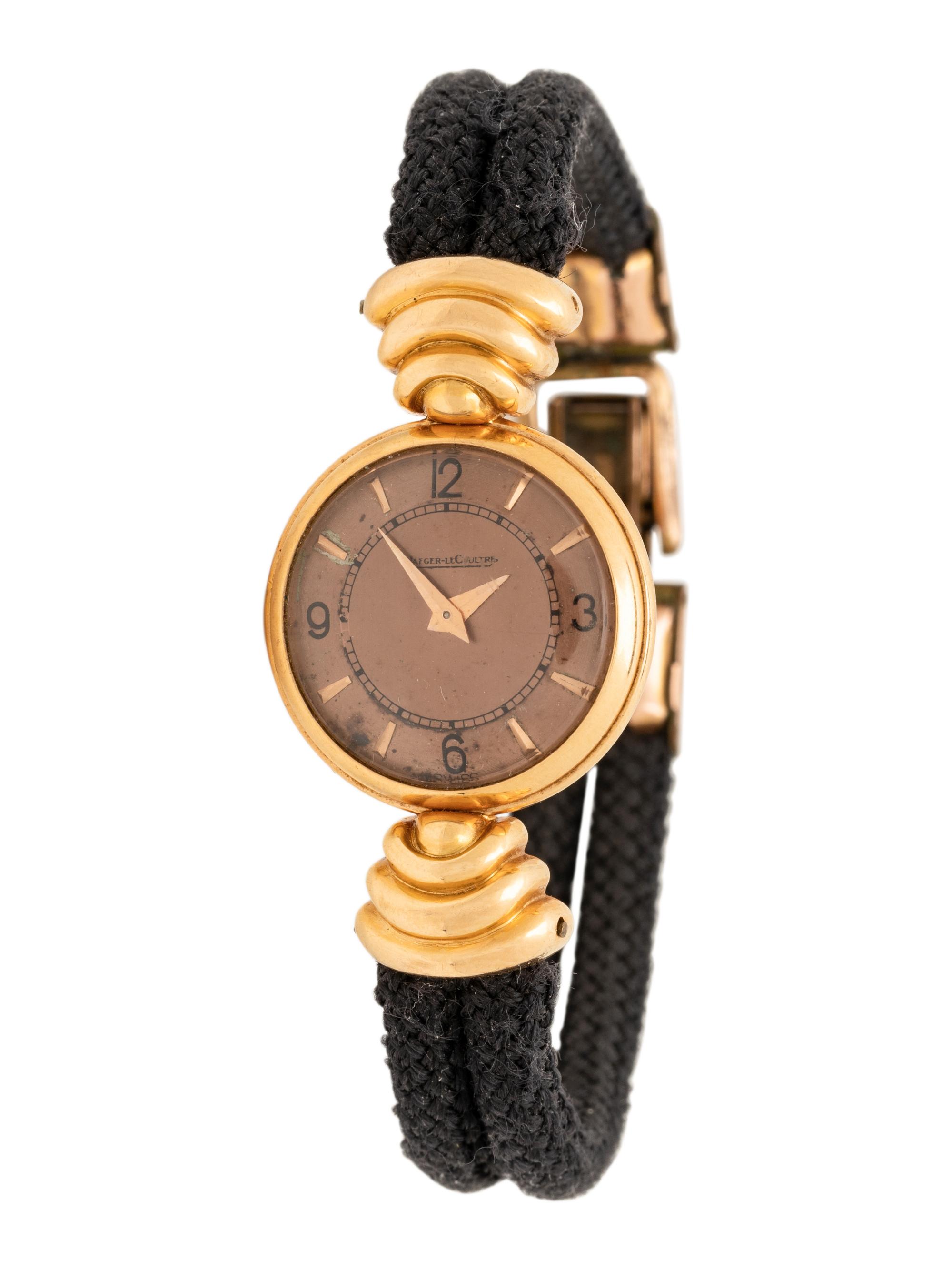 JAEGER-LECOULTRE, YELLOW GOLD WATCH