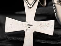 Silver and Mosaic Inlay Earrings, PLUS