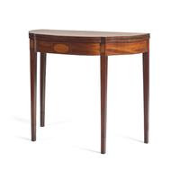 A Federal Inlaid Mahogany Card Table