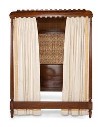 A George III Style Walnut Canopy Bed
