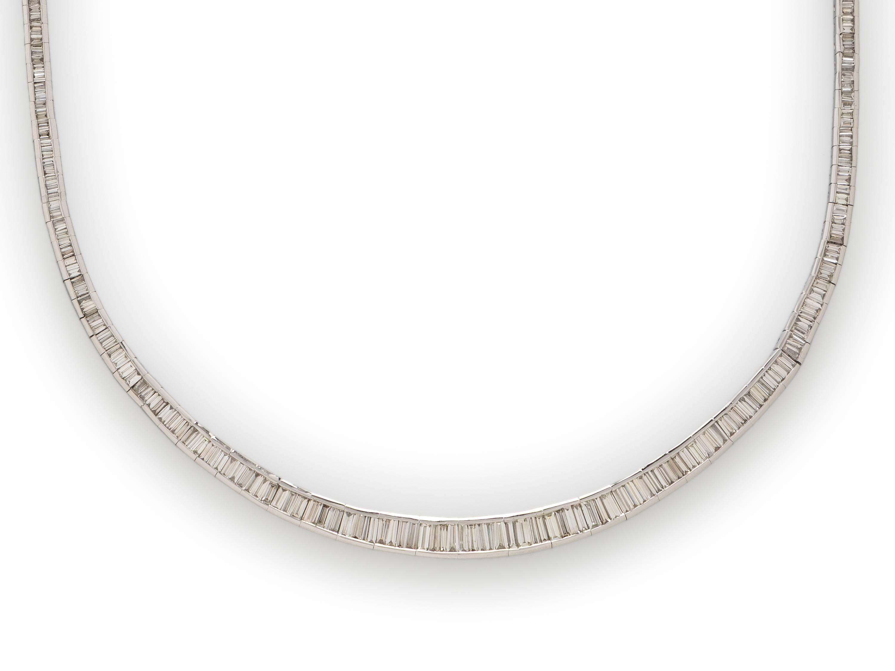 PLATINUM AND DIAMOND NECKLACE