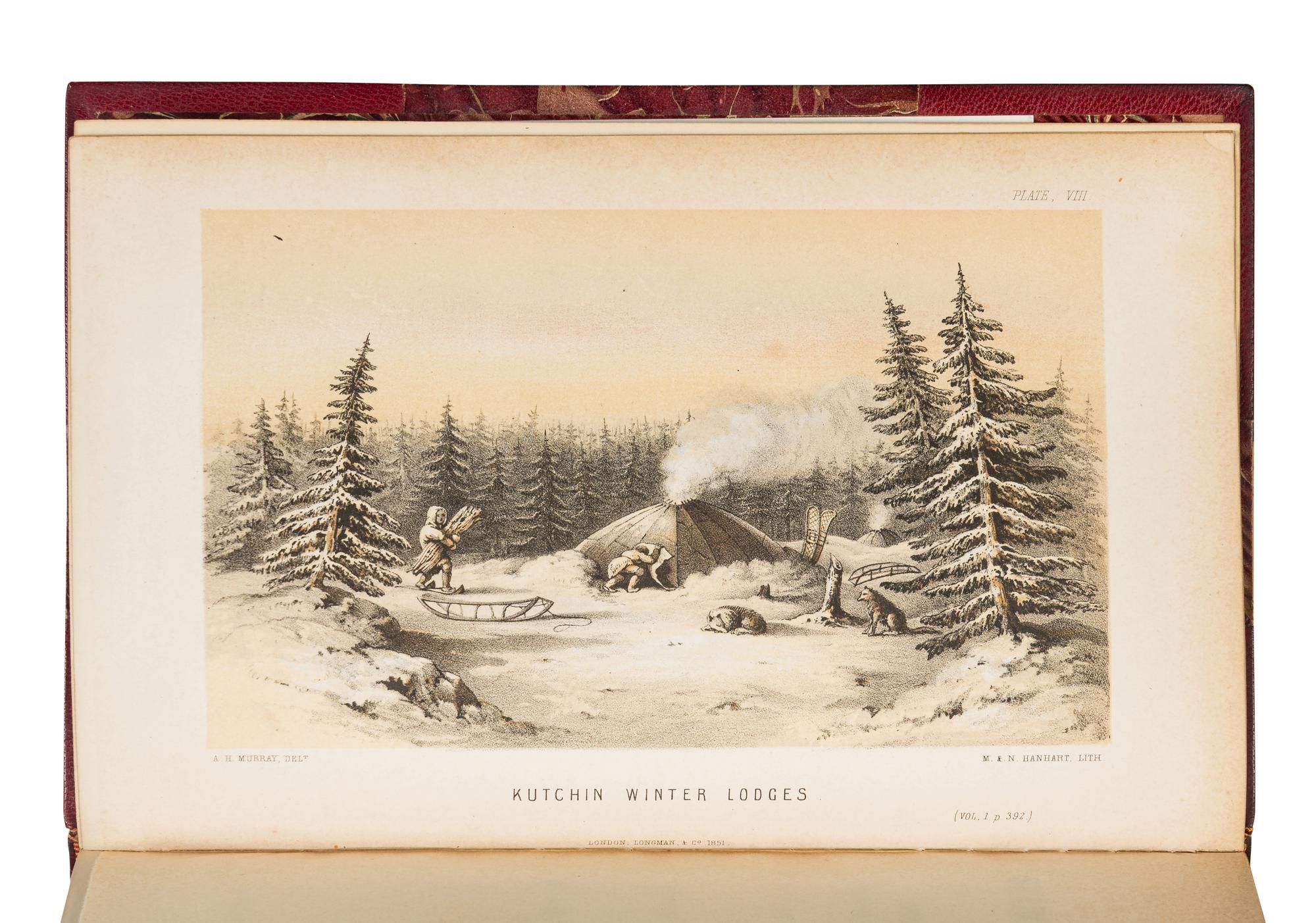 RICHARDSON, John (1787-1865). Arctic Searching Expedition: A Journal of a Boat-Voyage through Rupert's Land and the Arctic Sea, in Search of the Discovery Ships under the Command of Sir John Franklin . London: Longman, Brown, Green and Longmans, 1851.