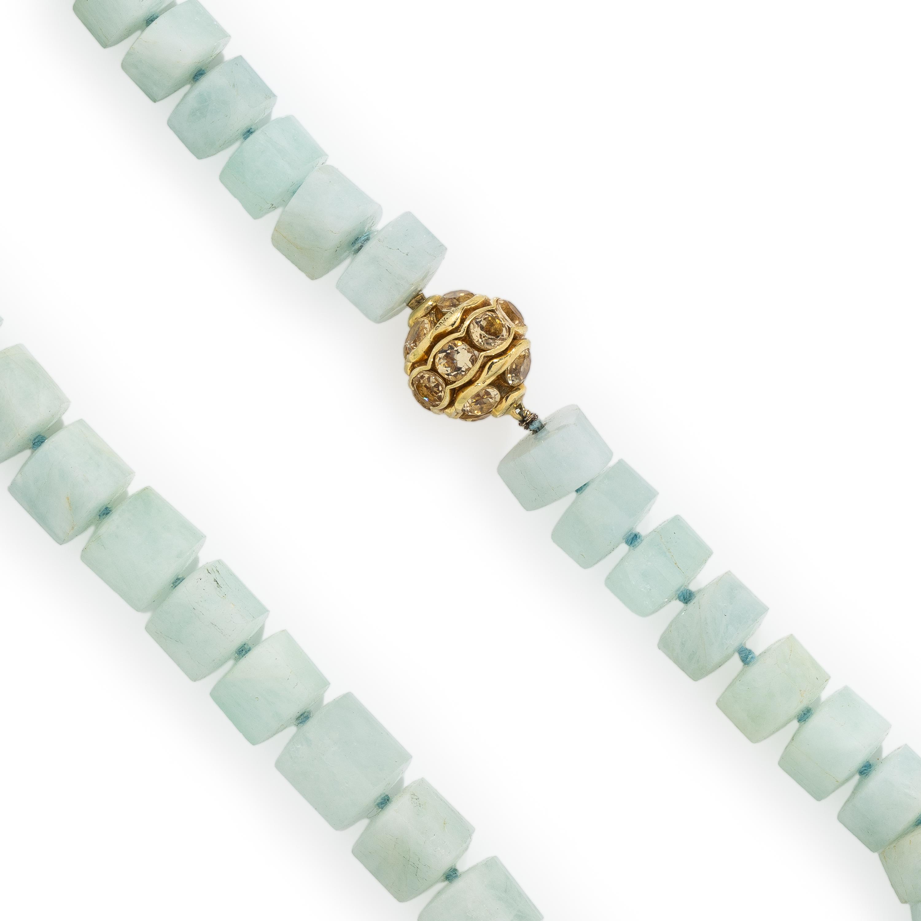 David Yurman, Aquamarine and Citrine Necklace