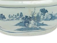 A Group of Four Chinese Blue and White Porcelain Jardinières