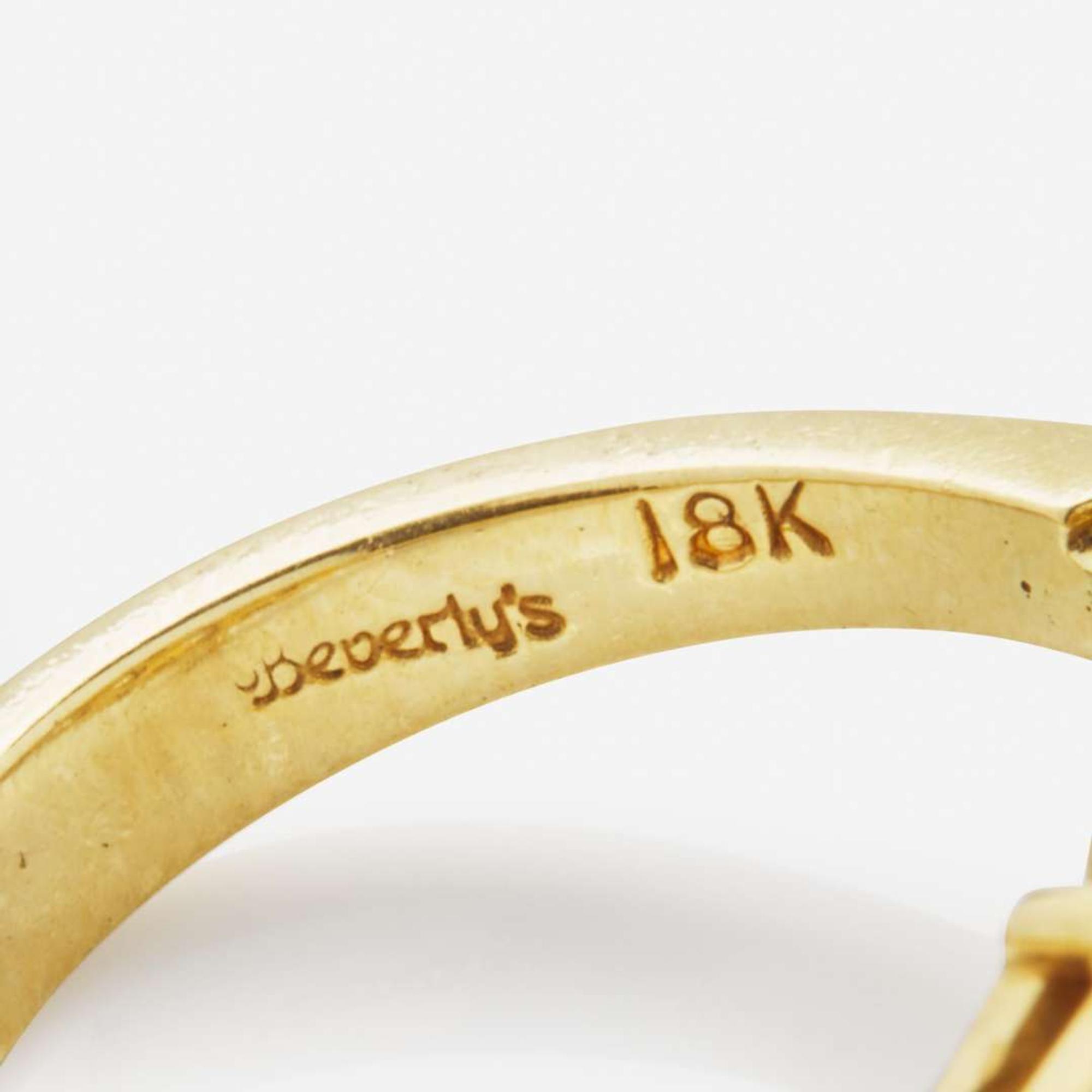 An 18K Yellow Gold and Diamond Ring 1.78 Marquise Cut, GIA Certified