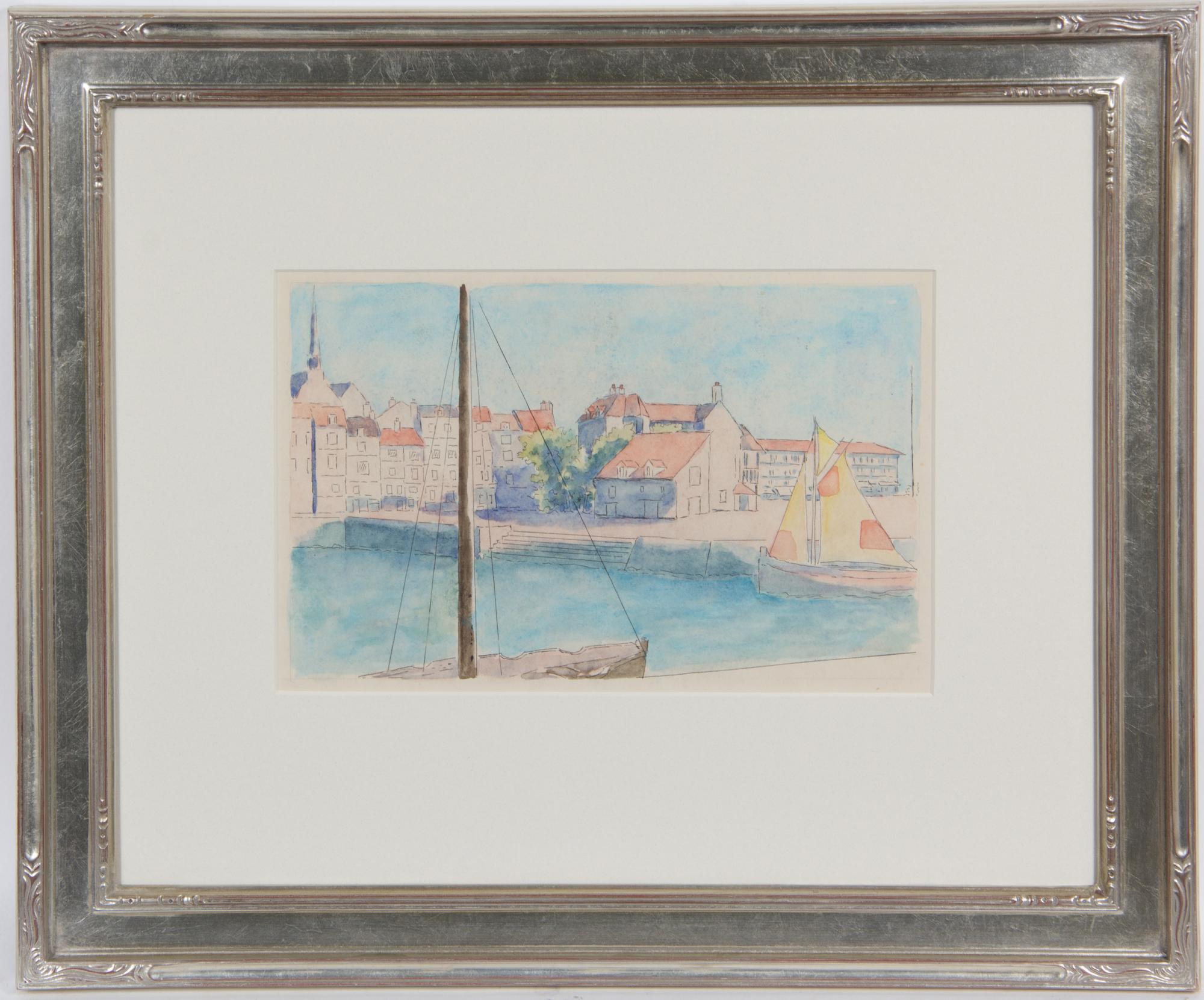 P. Roussel, (20th century), Honfleur #2, Honfleur #1 and View of Bay and Coastal Town (a group of three works)