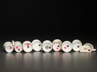 Eight Porcelain Shaving Mugs