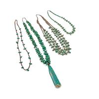 Pueblo-Style Turquoise Tab Necklaces