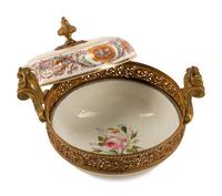 A Sèvres Gilt Bronze Mounted Porcelain Centerpiece Bowl and Cover
