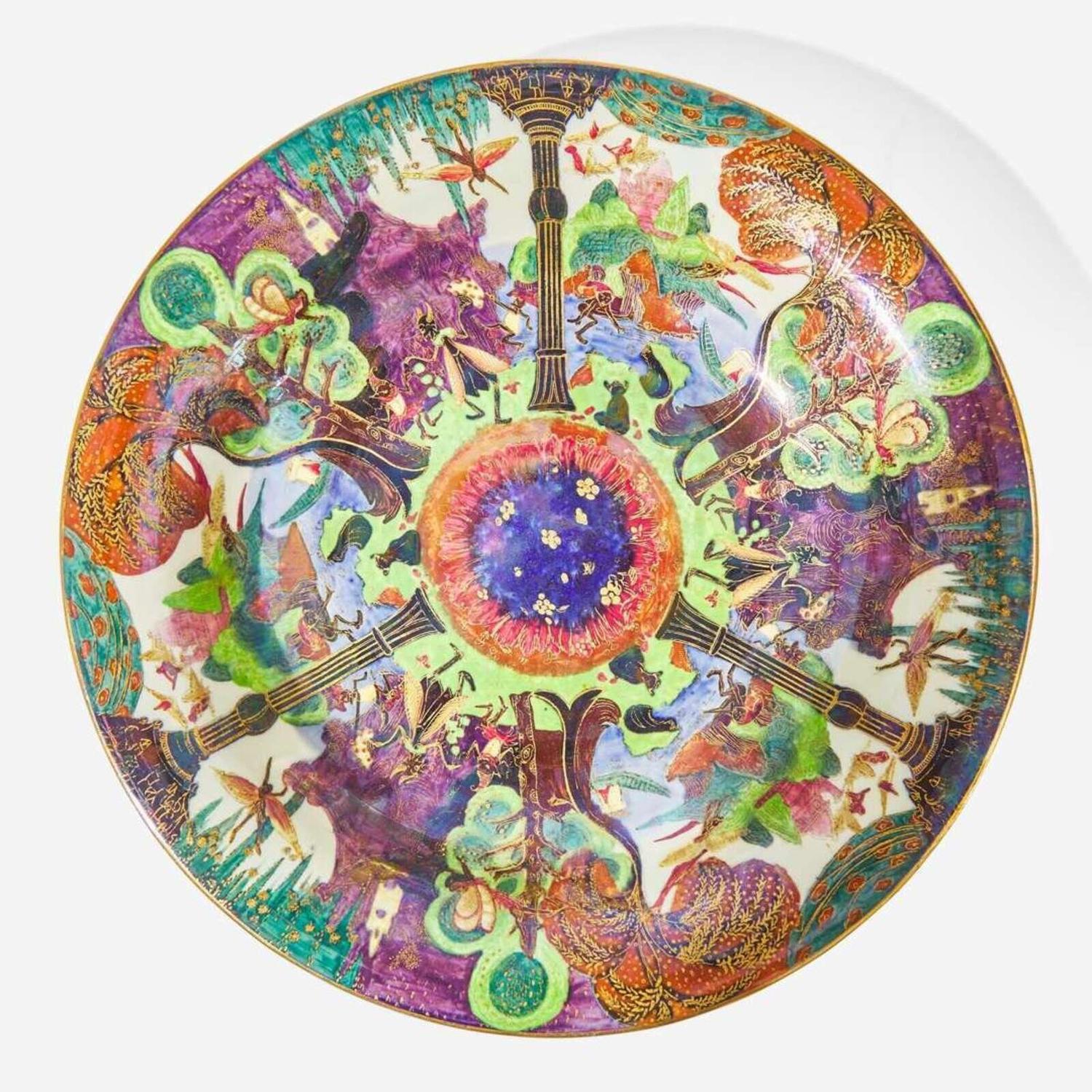 A Wedgwood 'Fairyland' Lustreware Charger