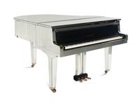 A Custom Yamaha Mirrored Baby Grand Piano