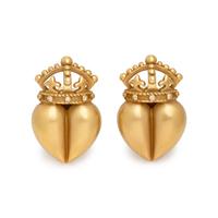 KIESELSTEIN-CORD, YELLOW GOLD AND DIAMOND EARCLIPS