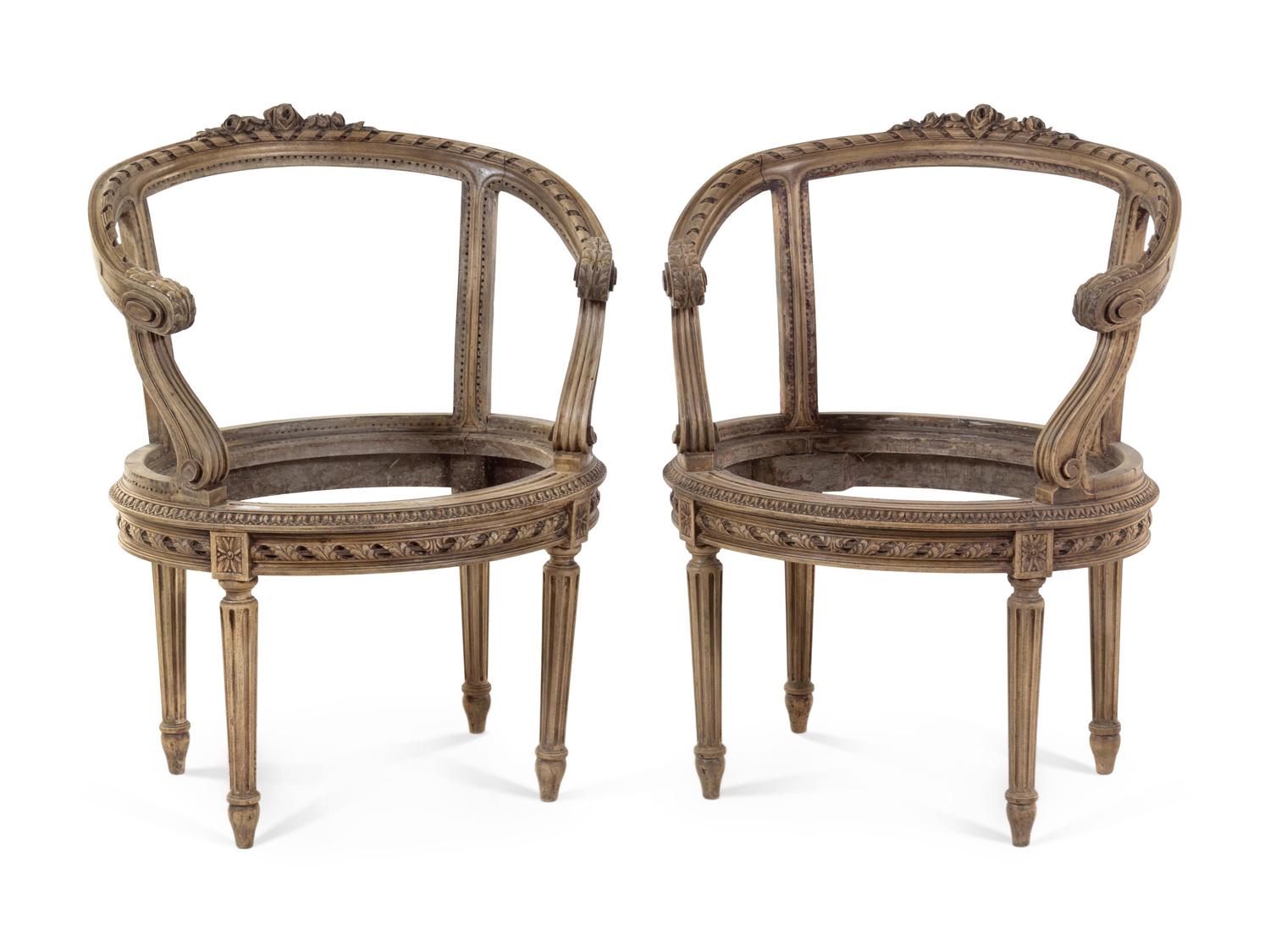 A Pair of Louis XVI Bergère Frames