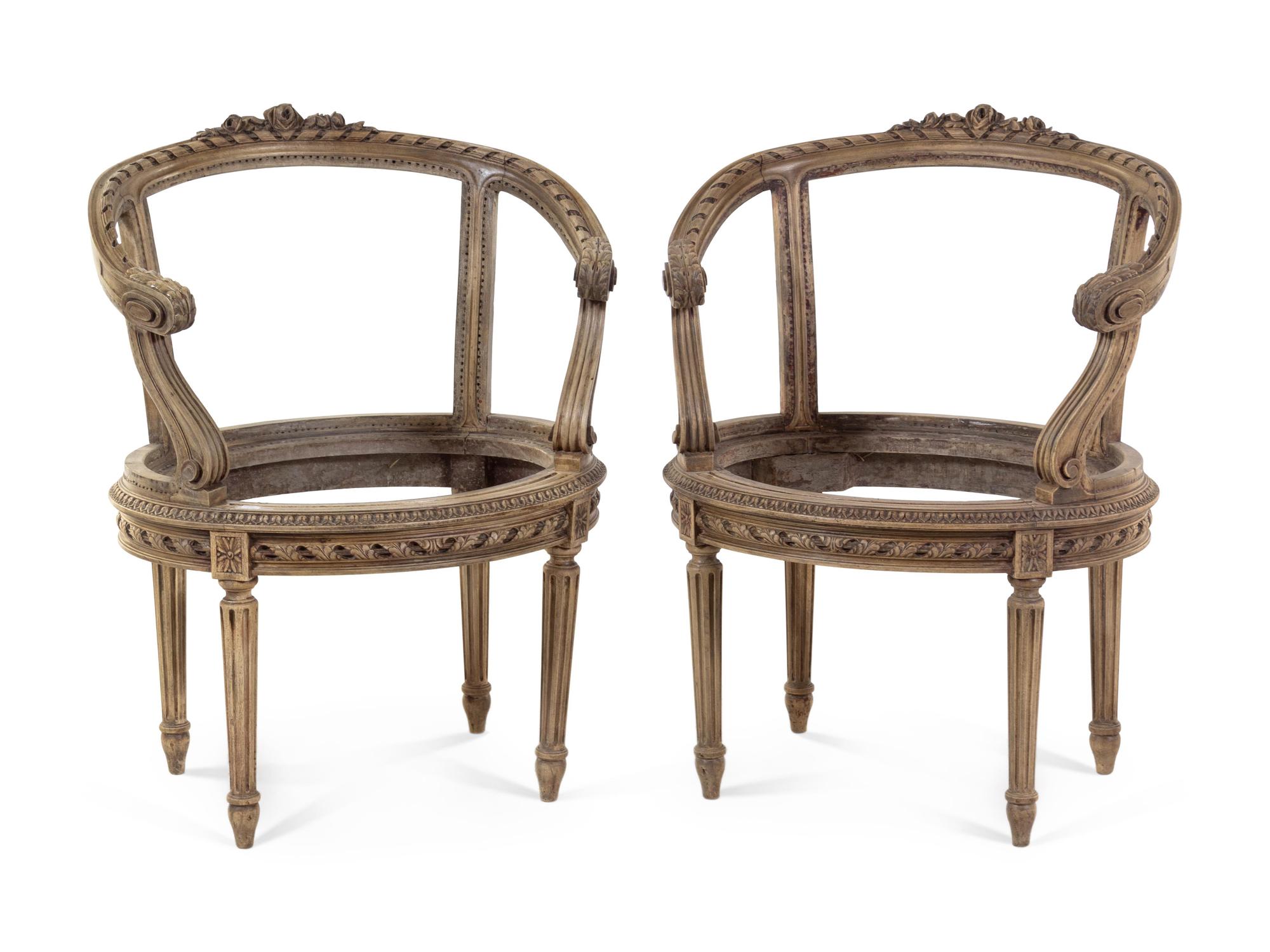 A Pair of Louis XVI Bergère Frames