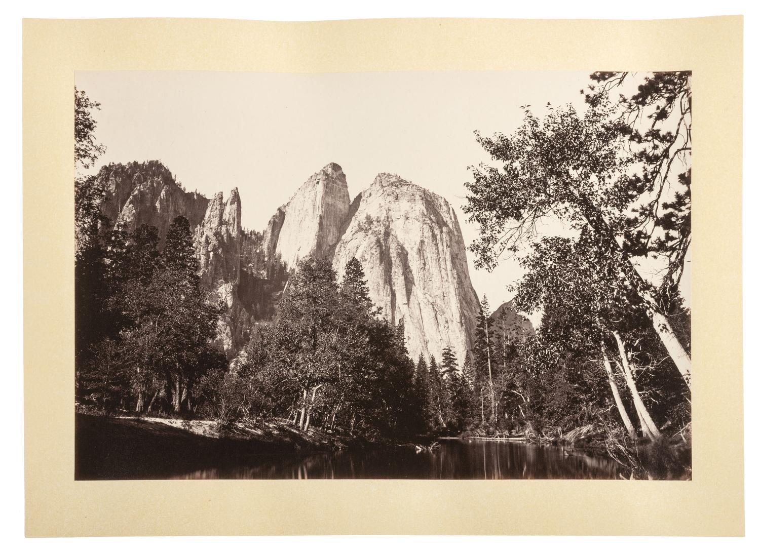 WATKINS, Carleton (1829-1916), photographer. Yo-semite Valley: Photographic Views of the Falls and Valley of Yo-semite in Mariposa County, California. San Francisco: N.p., 1863.