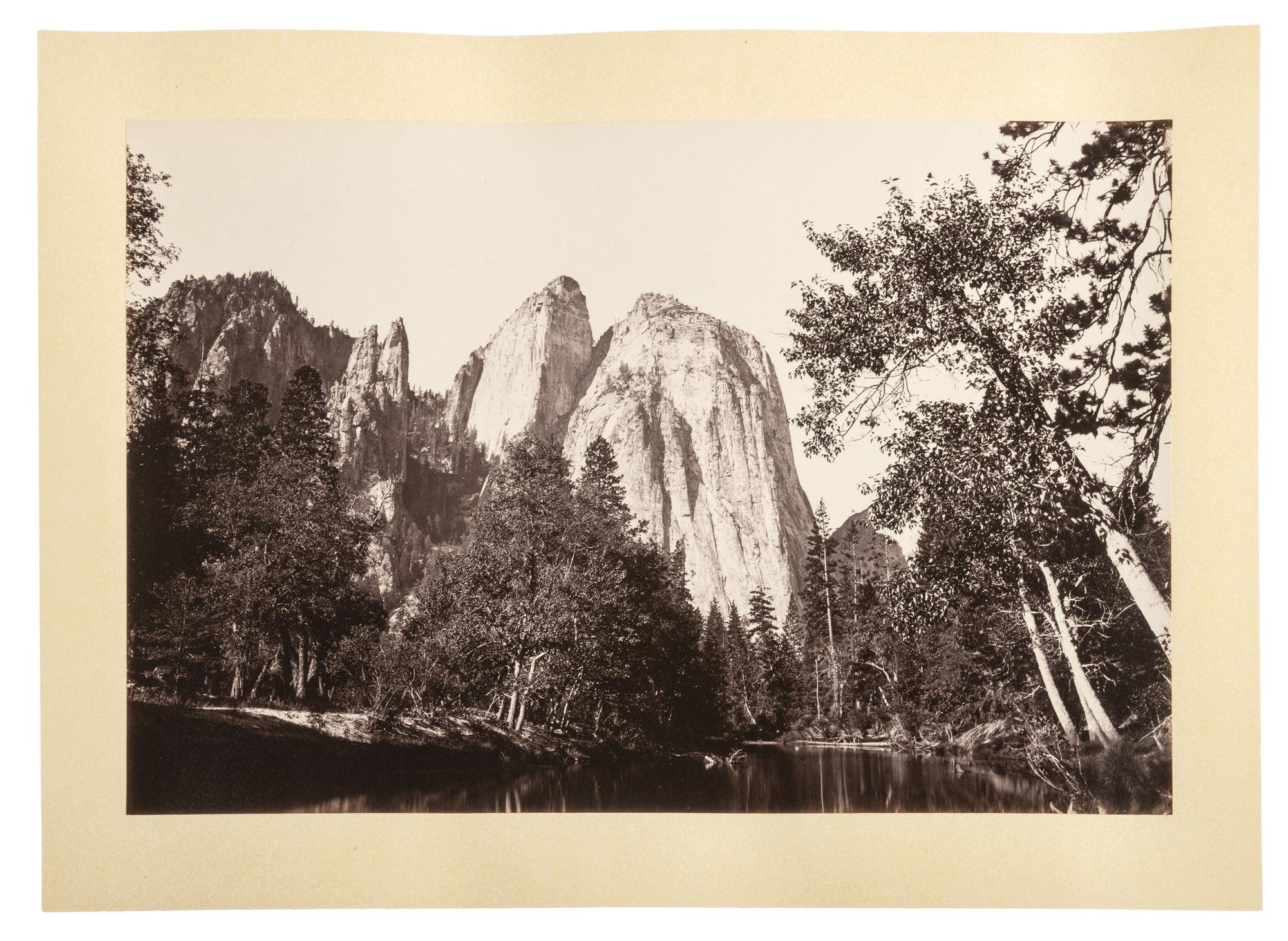 WATKINS, Carleton (1829-1916), photographer. Yo-semite Valley: Photographic Views of the Falls and Valley of Yo-semite in Mariposa County, California. San Francisco: N.p., 1863.