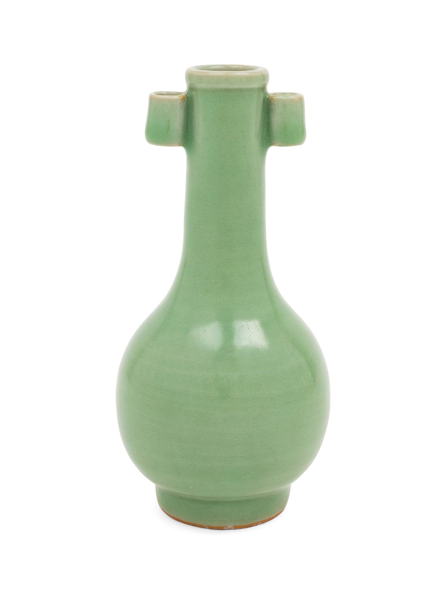 A Chinese Celadon Glazed Porcelain Vase