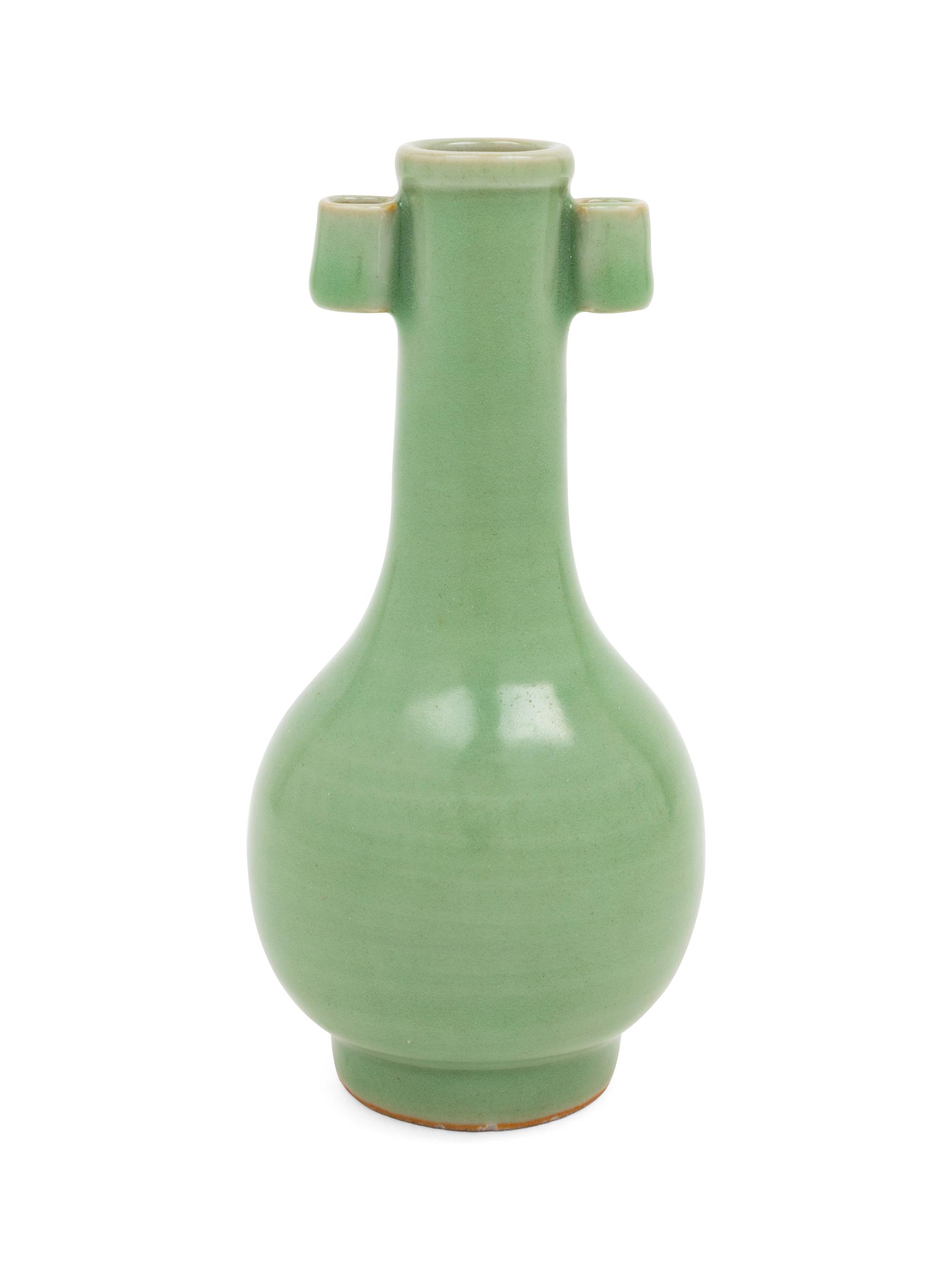 A Chinese Celadon Glazed Porcelain Vase