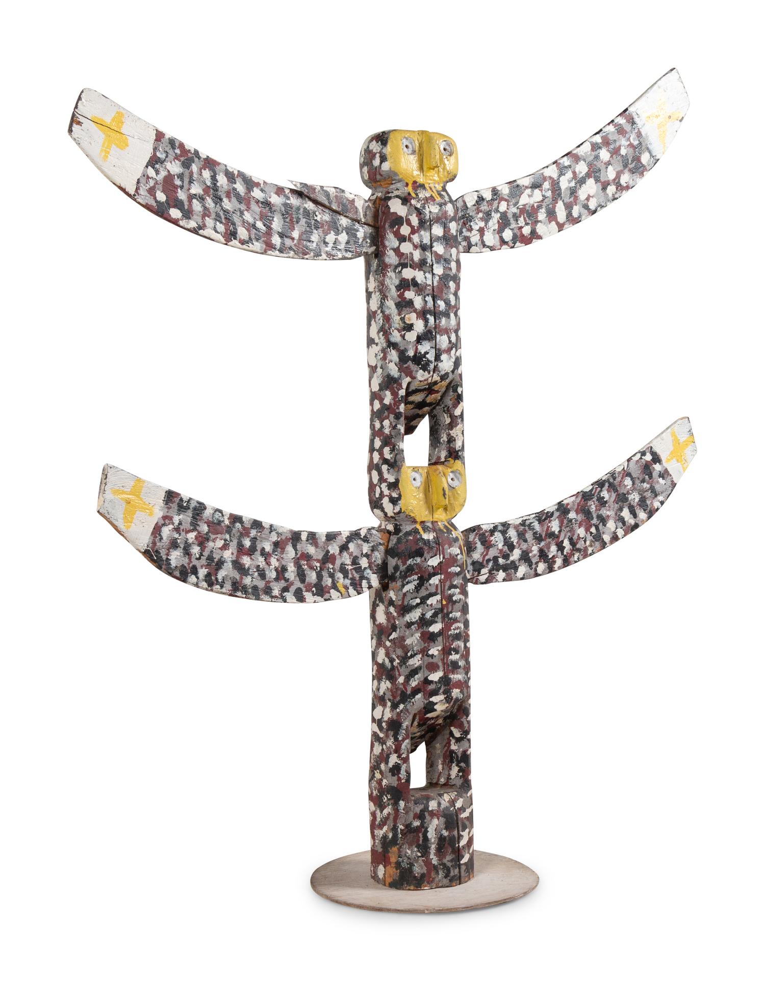 Untitled (Totem with Two Birds)