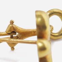 A Pair of 18K Yellow Gold and Pearl Earrings and a Mikimoto Pearl Necklace