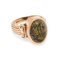 YELLOW GOLD AND SCARAB RING