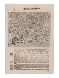 [EARLY AMERICA]. A group of 4 engraved prints depicting early views of the Americas, comprising: